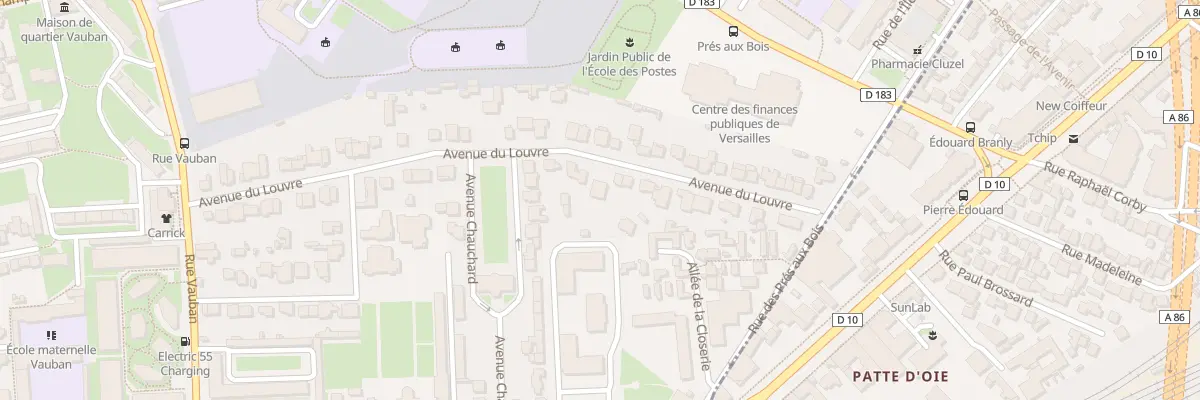 Plan du 115 Av de Paris à Versailles