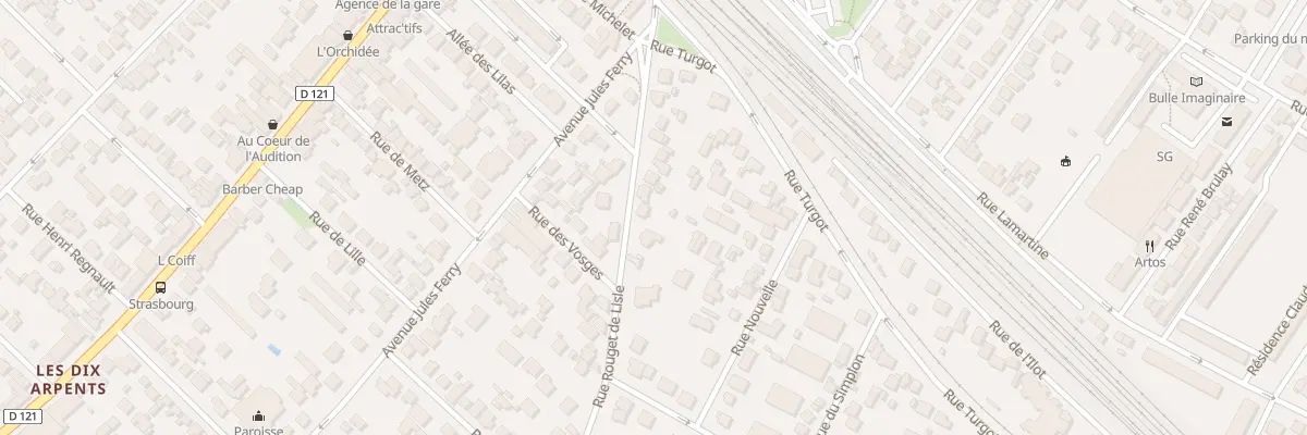 Plan du 19 Rue Rouget de l’Isle à Sartrouville