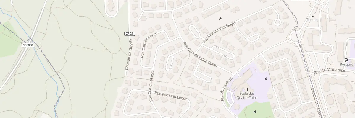 Plan du 2 Rue le Titien à Bures-sur-Yvette