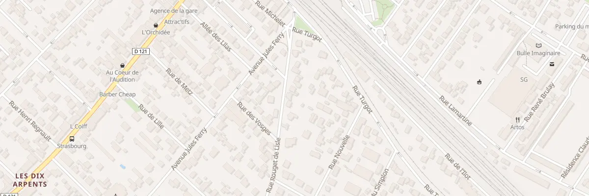 Plan du 17 Rue Rouget de l’Isle à Sartrouville