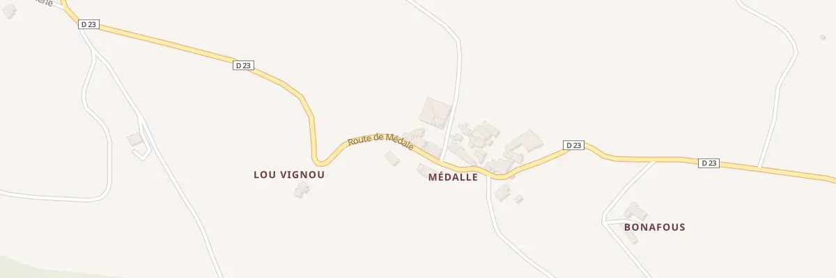 Plan du 2207 Rte de Médale à Lombers