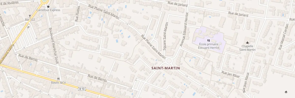 Plan du 74 Rue Plaine Saint-Martin à Albi