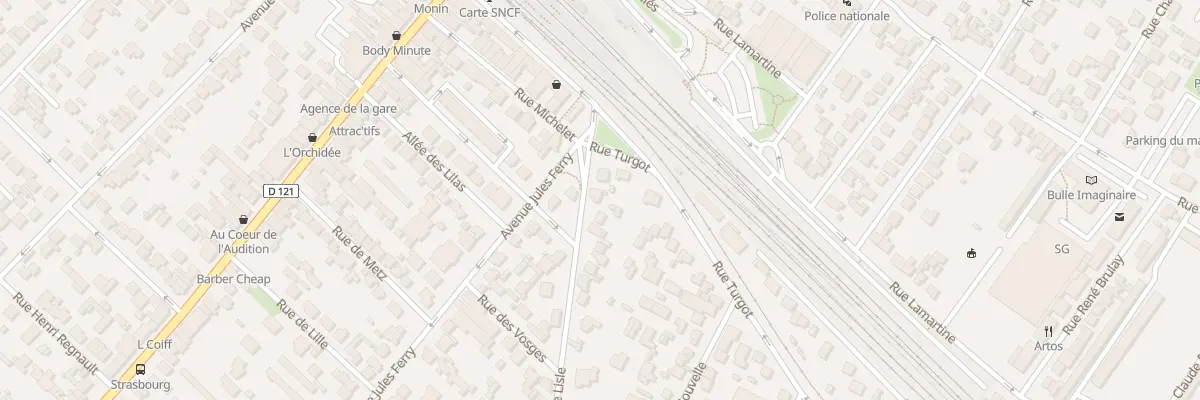 Plan du 5 Rue Rouget de l’Isle à Sartrouville