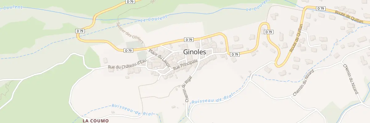 Plan du 24 Le Village à Ginoles