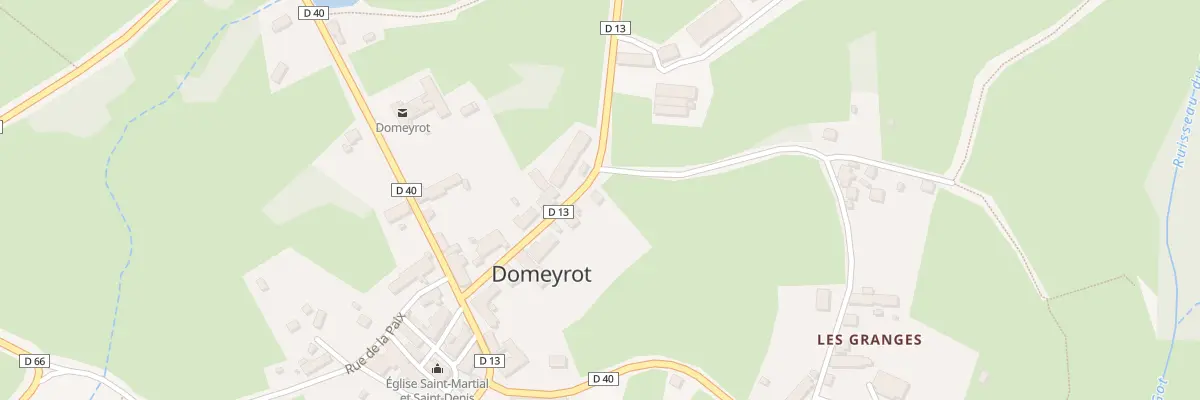 Plan du 12 Rte des Pierres Jaumatres à Domeyrot
