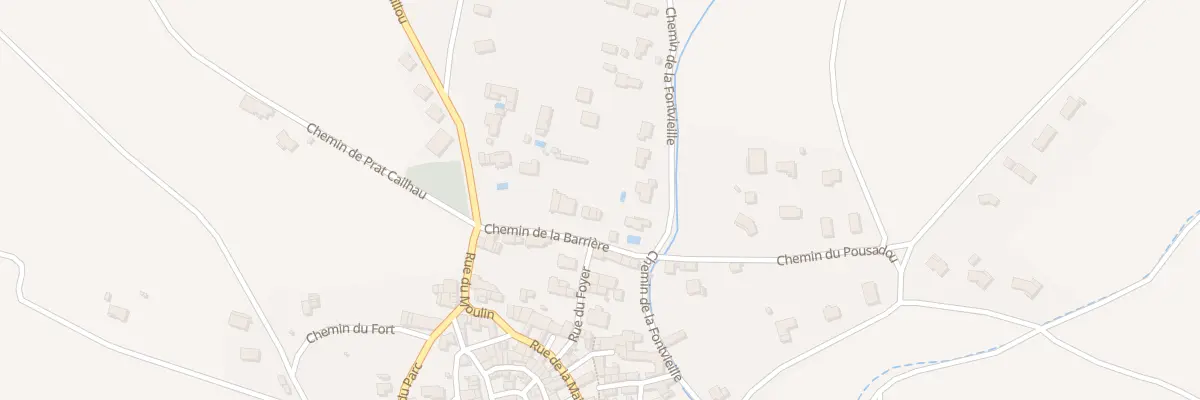 Plan du 13 Le Village à Brugairolles