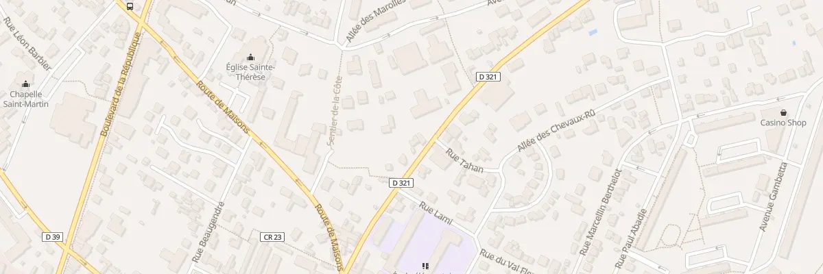 Plan du 85 Rte de Carrieres S Seine à Chatou