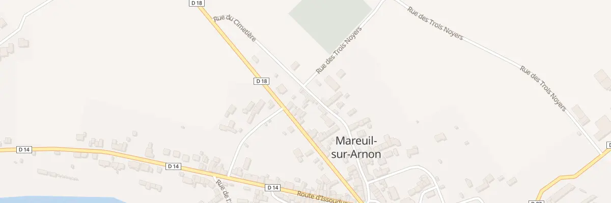 Plan du 23 Rue du Cimetière à Mareuil-sur-Arnon