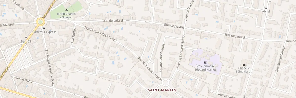 Plan du 57 Rue Plaine Saint-Martin à Albi