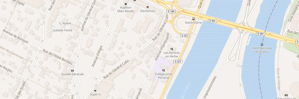Plan du 23 Rue du Général Colin à Chatou