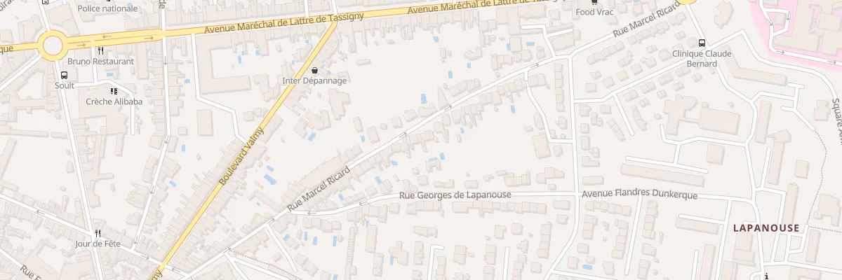 Plan du 90 Rue Marcel Ricard à Albi