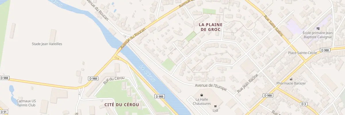 Plan du 36 Rue de la Briqueterie à Carmaux