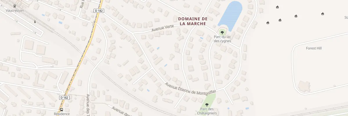 Plan du 10 Av de Chamillart à Marnes-la-Coquette