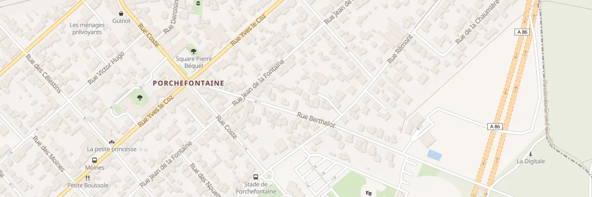 Plan du 17 Rue Berthelot à Versailles