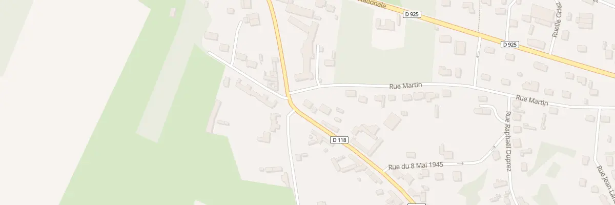 Plan du 32 Rue René Delcourt à Bernaville