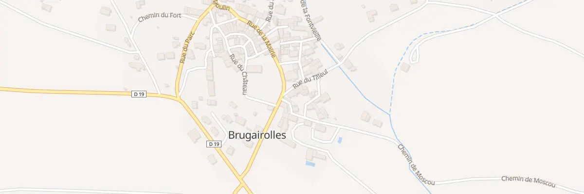 Plan du 48 Le Village à Brugairolles