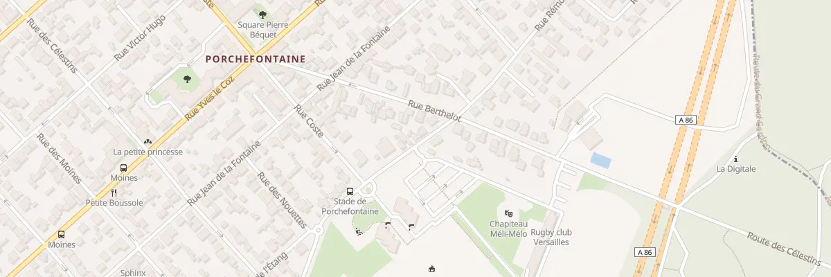 Plan du 58T Rue Rémont à Versailles