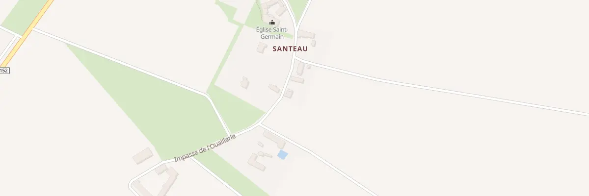 Plan du 8 Rue de l’Eglise à Santeau
