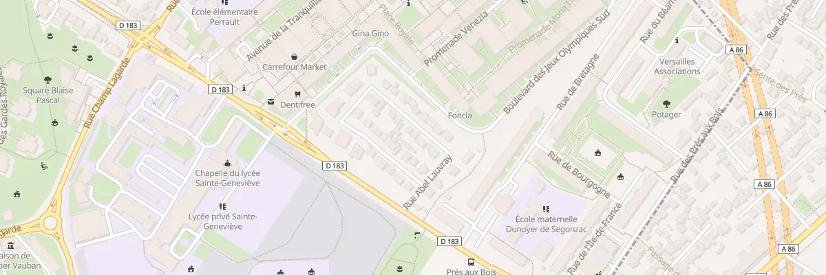 Plan du 15 Rue Abel Lauvray à Versailles
