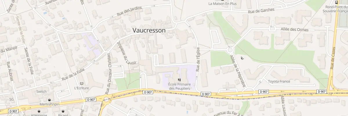 Plan du 5 Rue de l’Eglise à Vaucresson