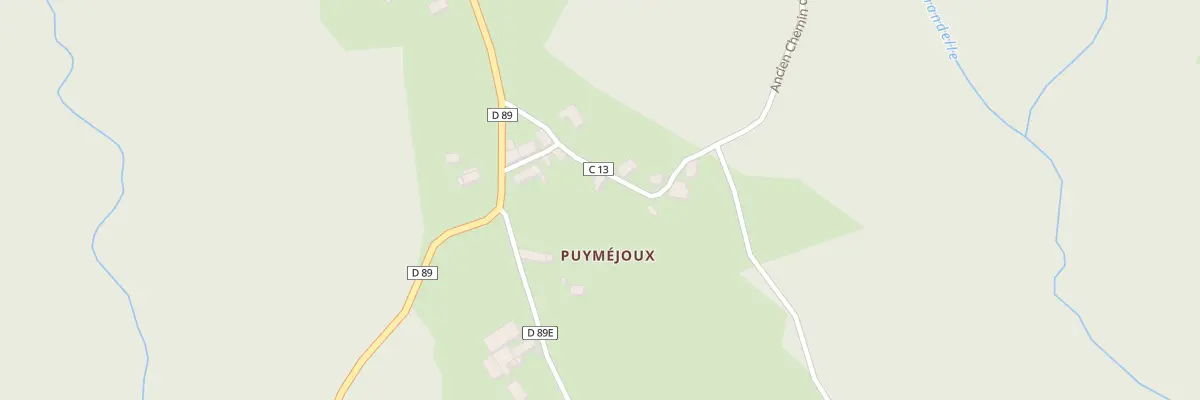 Plan du 13 Puymejoux à Lapleau