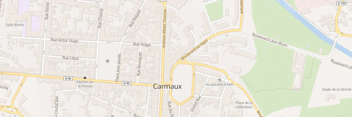 Plan du 1 Pl Gambetta à Carmaux