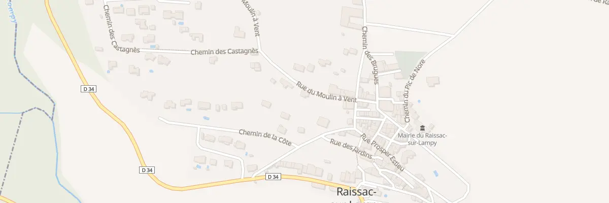 Plan du 8 Rue du Moulin à Vent à Raissac-sur-Lampy