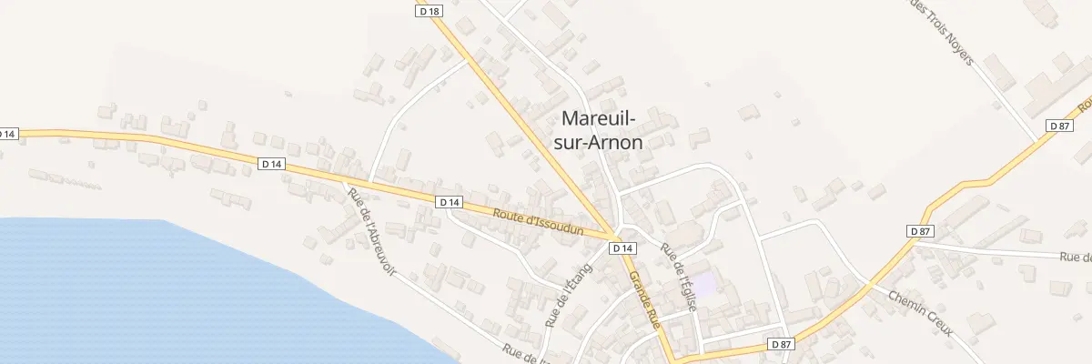 Plan du 3 Rte de Charost à Mareuil-sur-Arnon