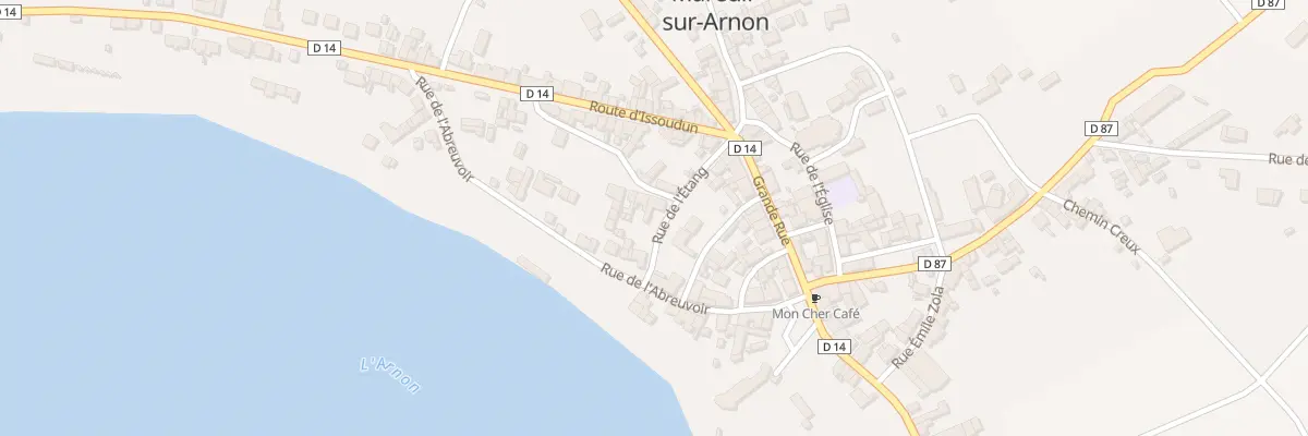 Plan du 1 Rue des Sabotiers à Mareuil-sur-Arnon