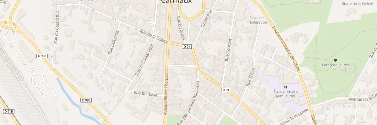 Plan du 9 Rue Alfred de Musset à Carmaux