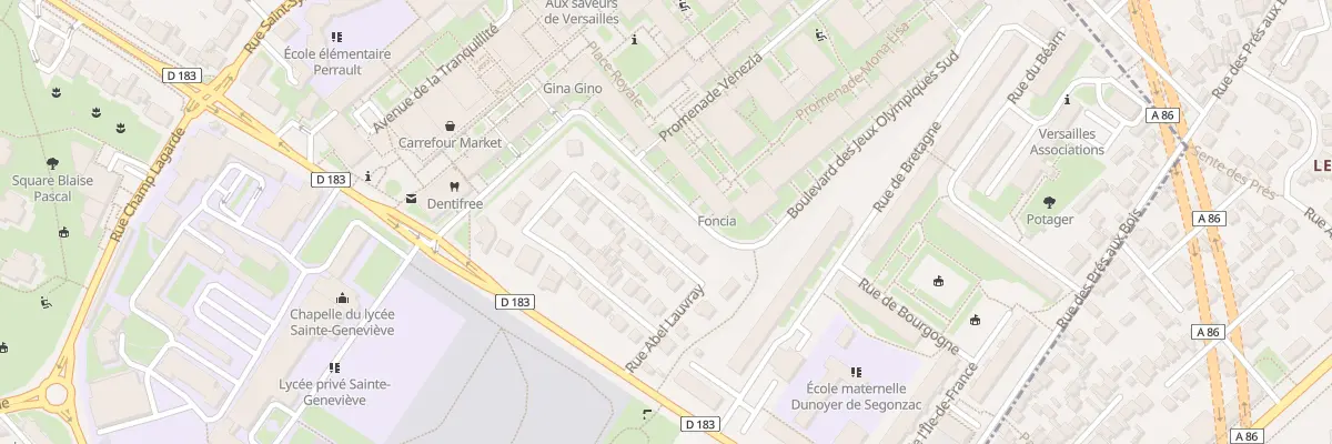 Plan du 28 Rue Abel Lauvray à Versailles