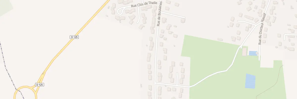 Plan du 28 Rue de Boulaines à Andeville