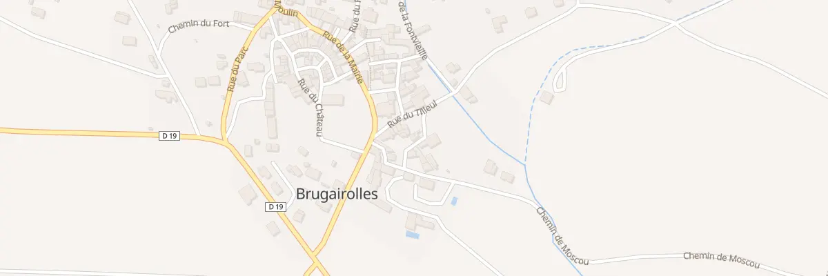 Plan du 51 Le Village à Brugairolles