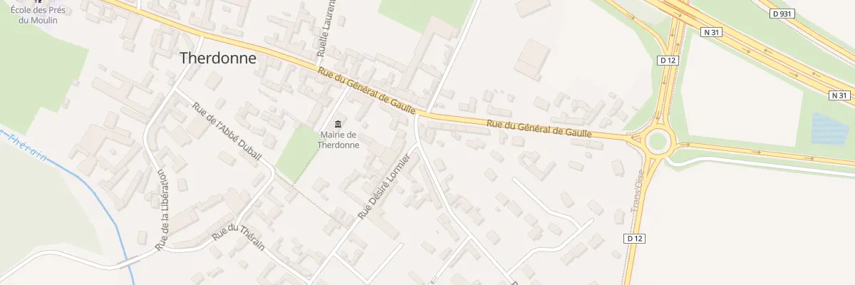 Plan du 24 Rue du Maréchal Leclerc à Therdonne