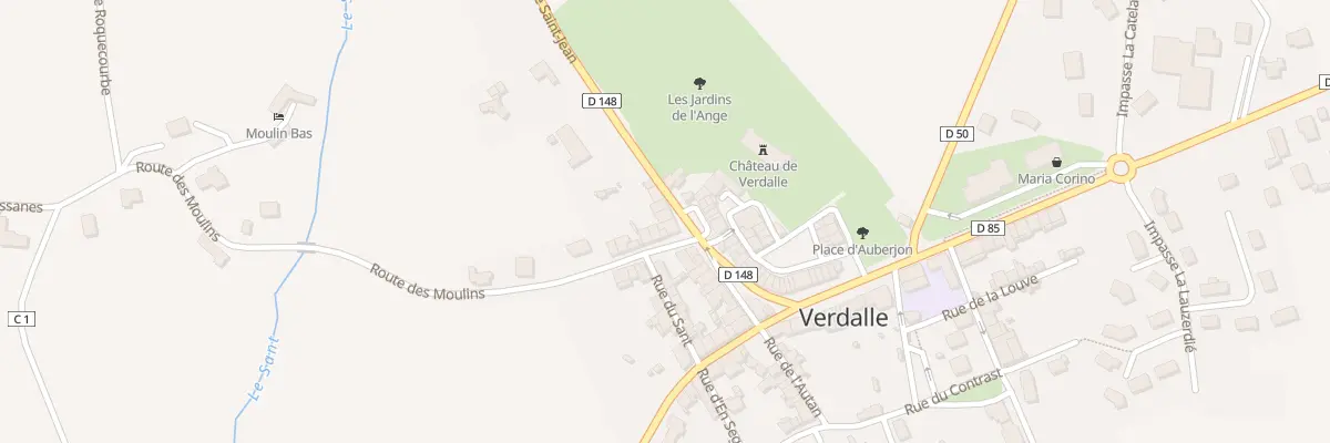 Plan du 1 Pl de la Poste à Verdalle