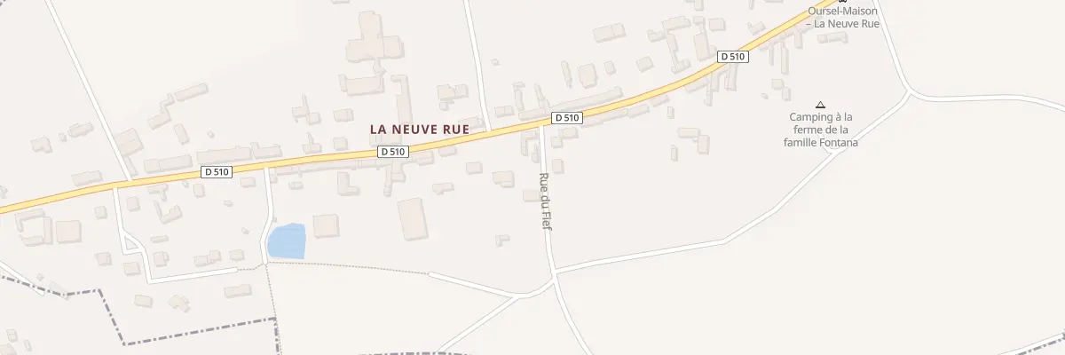 Plan du 22 Vc La Neuve Rue à Oursel-Maison