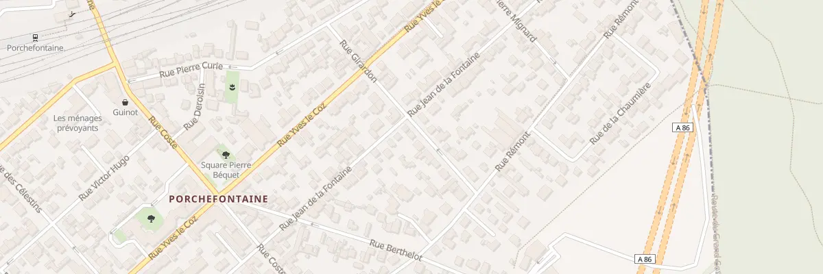 Plan du 8T Rue Girardon à Versailles