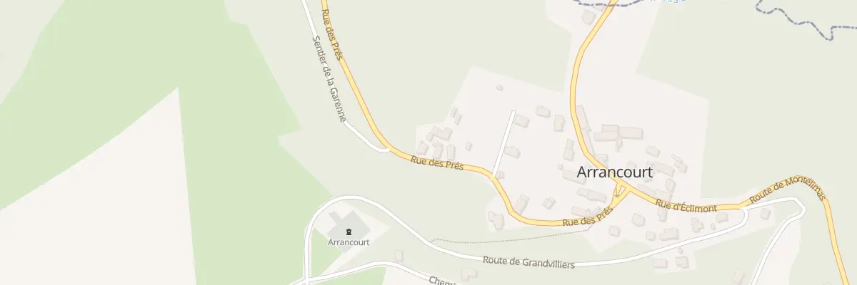 Plan du 16 Rue des Pres à Arrancourt