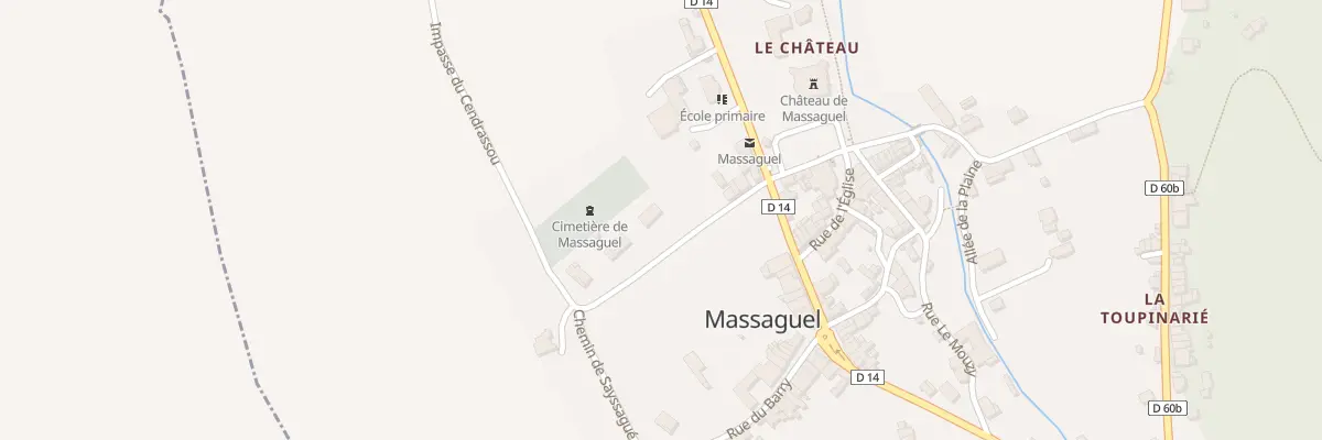 Plan du 20 All du Cendrassou à Massaguel