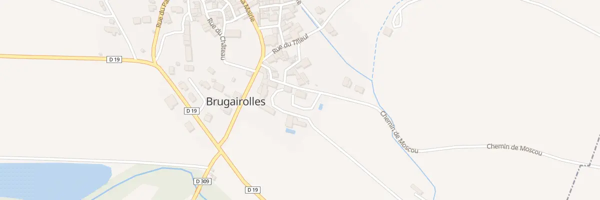 Plan de Che de Moscou à Brugairolles