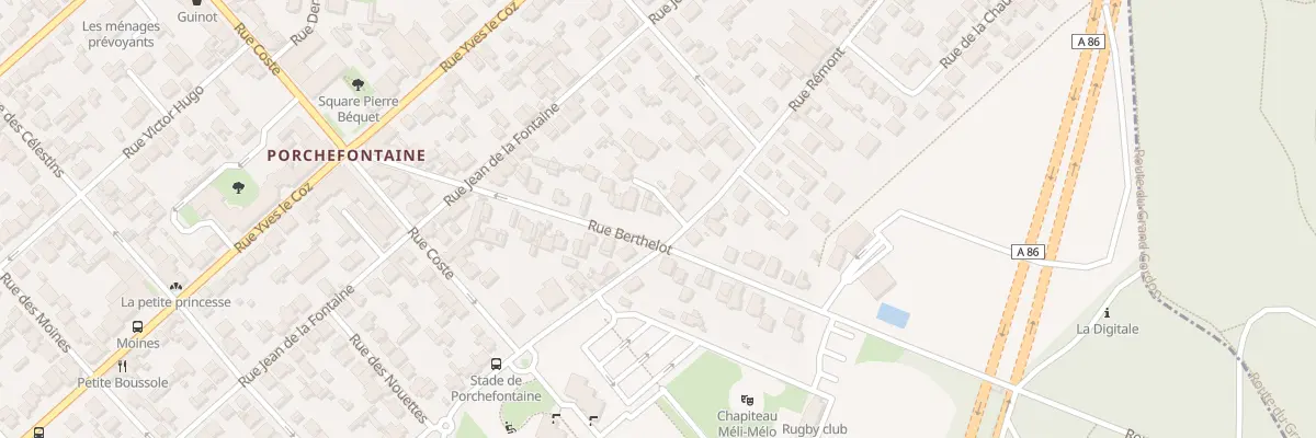 Plan du 56 Rue Rémont à Versailles