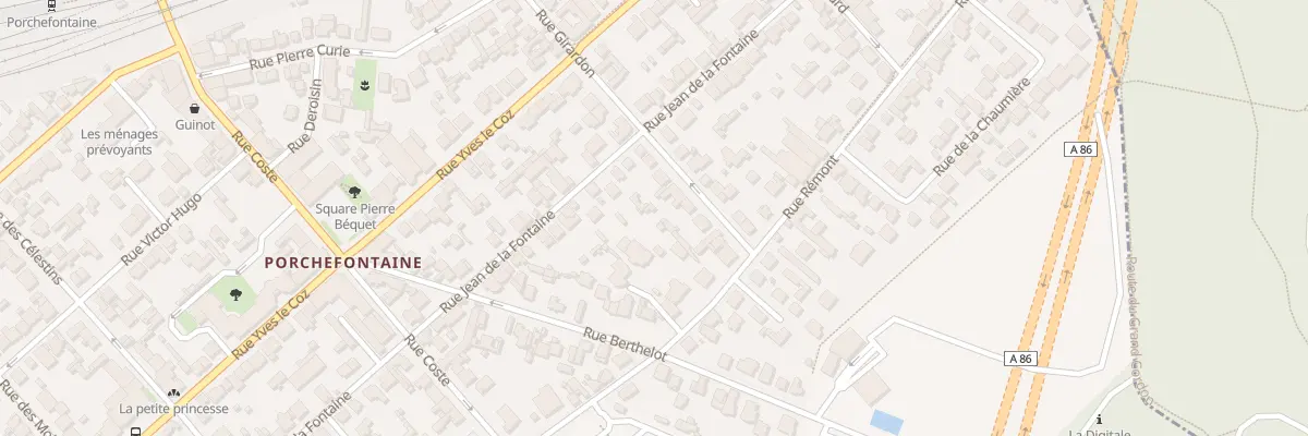 Plan du 12 Rue Girardon à Versailles