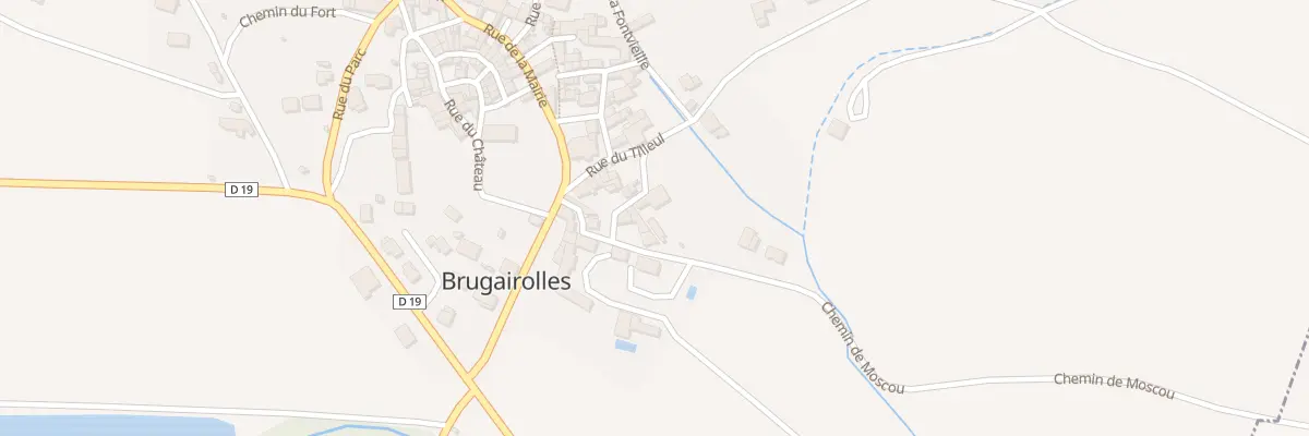 Plan du 53 Le Village à Brugairolles