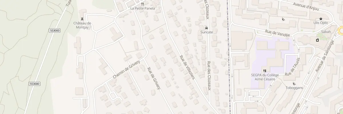 Plan du 14 Rue de Villeziers à Bures-sur-Yvette