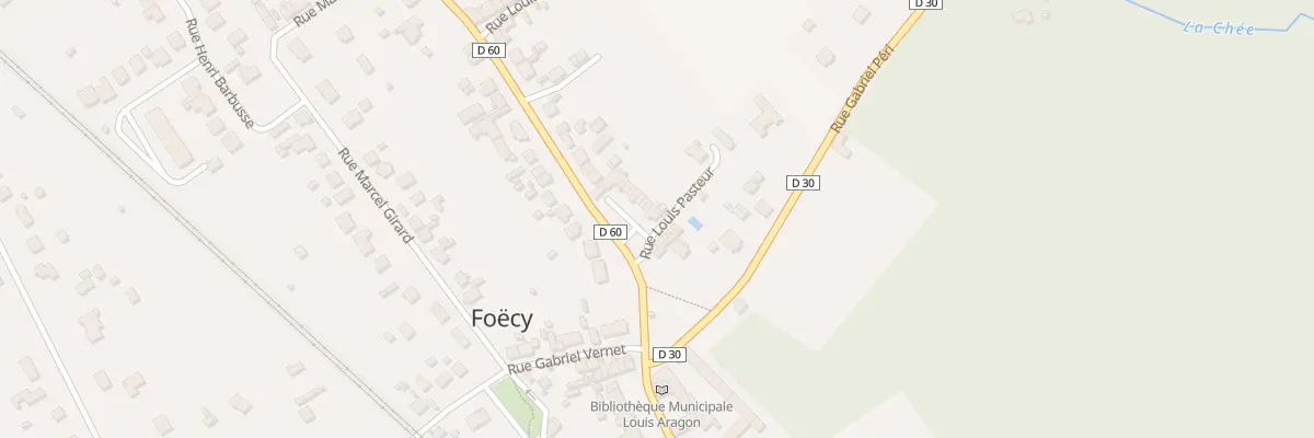 Plan du 2 Rue Louis Pasteur à Foëcy