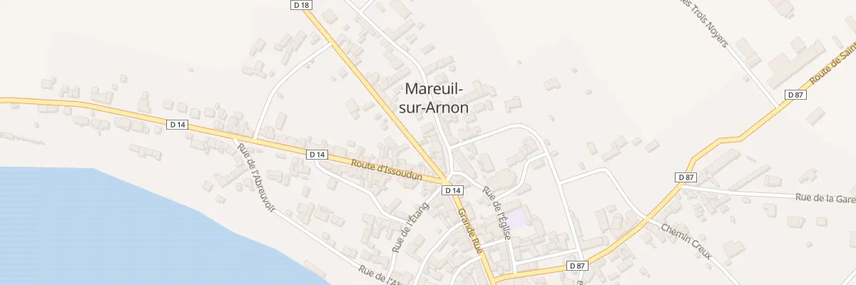 Plan du 7 Rue du Cimetière à Mareuil-sur-Arnon