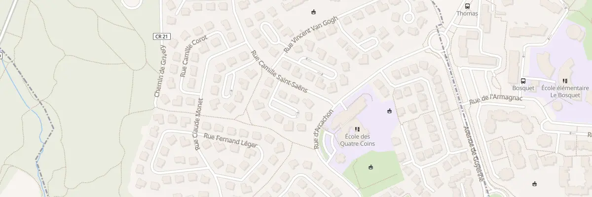 Plan du 2 Rue Francois Couperin à Bures-sur-Yvette