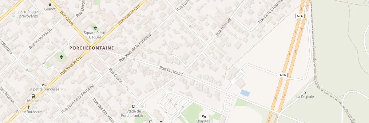 Plan du 54B Rue Rémont à Versailles