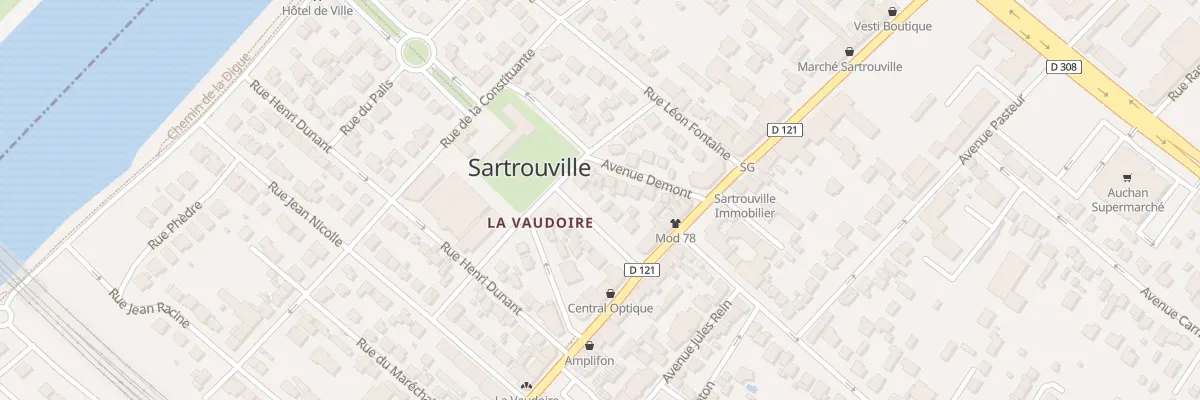Plan du 3 Av Roger Salengro à Sartrouville