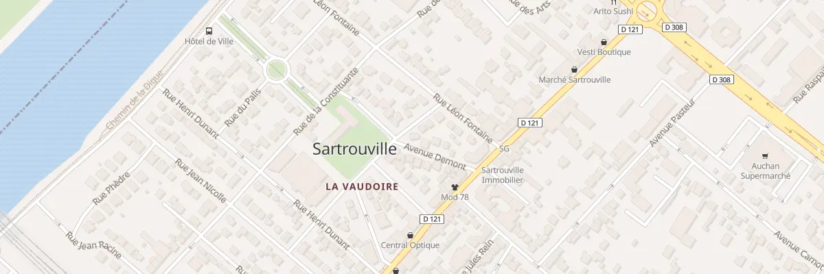 Plan du 1 Av Demont à Sartrouville